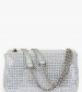 Women Bags JC4136 Silver ECOleather-Fabric Love Moschino