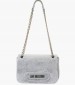 Women Bags JC4136 Silver ECOleather-Fabric Love Moschino