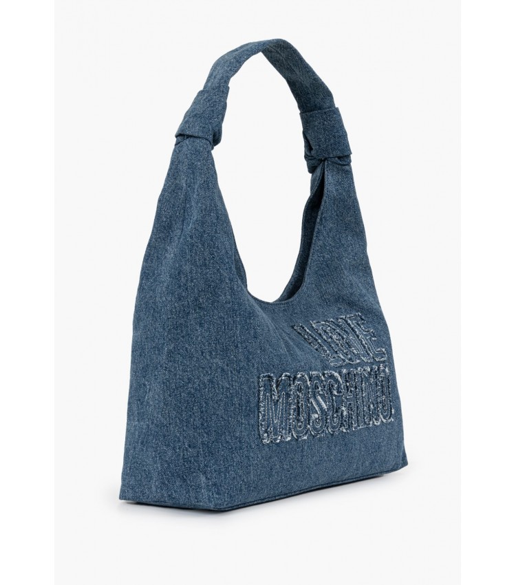 Women Bags JC4243 Blue Fabric Love Moschino