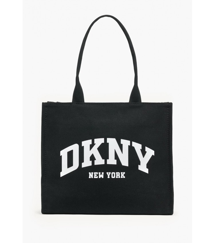 Γυναικείες Τσάντες Handlee.Tote Μαύρο Ύφασμα DKNY