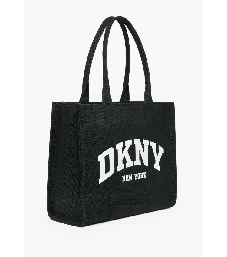 Γυναικείες Τσάντες Handlee.Tote Μαύρο Ύφασμα DKNY