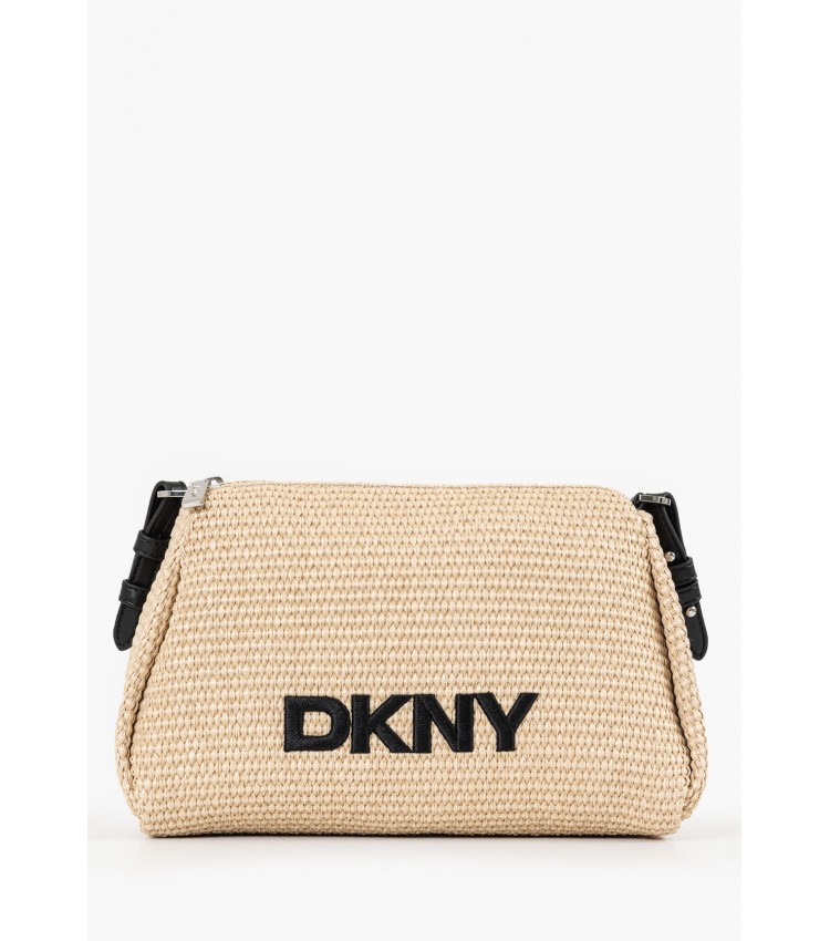 Γυναικείες Τσάντες Remy Μπεζ Ψάθα DKNY