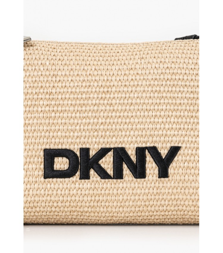 Γυναικείες Τσάντες Remy Μπεζ Ψάθα DKNY