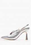 Women Pumps & Peeptoes High V250608 Silver Leather Alma En Pena