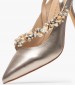 Women Pumps & Peeptoes High V250608 Platinum Leather Alma En Pena