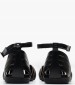 Women Flats 7001 Black Leather Porronet