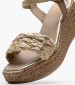 Women Platforms Low 7050 Gold Leather Porronet