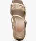 Women Platforms Low 7050 Gold Leather Porronet