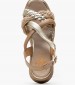 Women Platforms Low 7052 Gold Leather Porronet