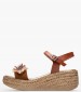 Women Platforms Low 7054 Tabba Leather Porronet