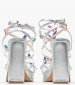 Women Sandals High June.Butterfly Silver ECOleather Buffalo