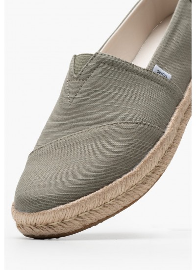 Women Espadrilles Alpargata.Rope2 Khaki Fabric Toms