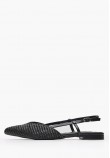 Women Flats Julia Black Mat Mortoglou