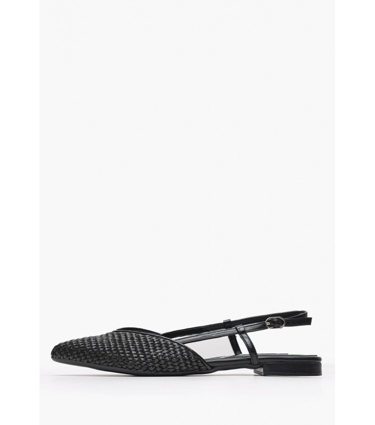 Women Flats Julia Black Mat Mortoglou