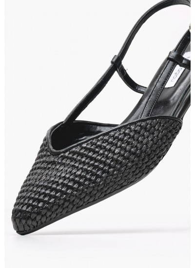 Women Flats Julia Black Mat Mortoglou