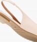 Women Flats Nikkei Beige Leather Mortoglou