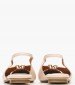 Women Flats Nikkei Beige Leather Mortoglou