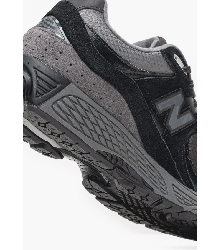 Men Casual Shoes 2002.Rtg Black Buckskin-Fabric New Balance