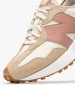 Women Casual Shoes 327.Nka Beige Buckskin-ECOleather New Balance