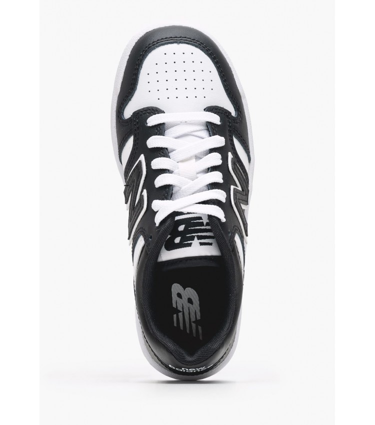 Παιδικά Παπούτσια Casual 480.Bw Μαύρο Δέρμα New Balance