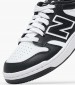 Παιδικά Παπούτσια Casual 480.B Μαύρο Δέρμα New Balance