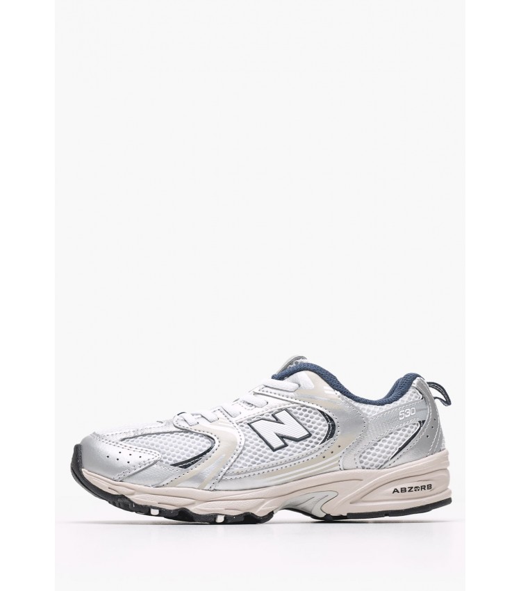 Παιδικά Παπούτσια Casual 530.Ka Γκρι ECOleather-Ύφασμα New Balance