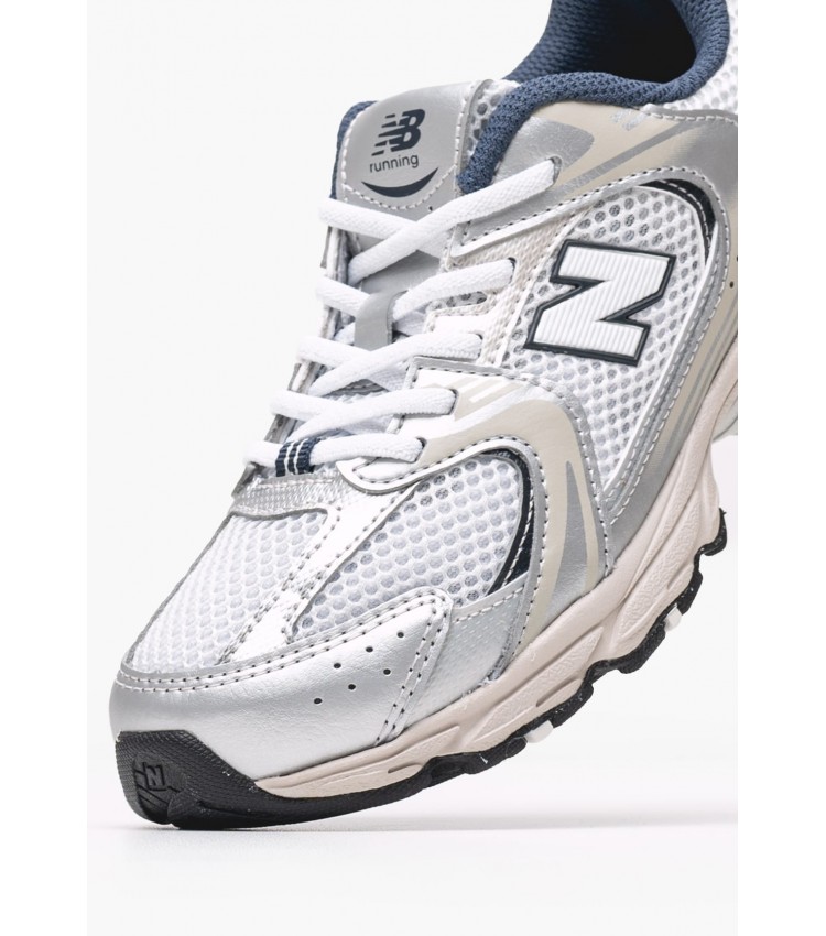 Παιδικά Παπούτσια Casual 530.Ka Γκρι ECOleather-Ύφασμα New Balance