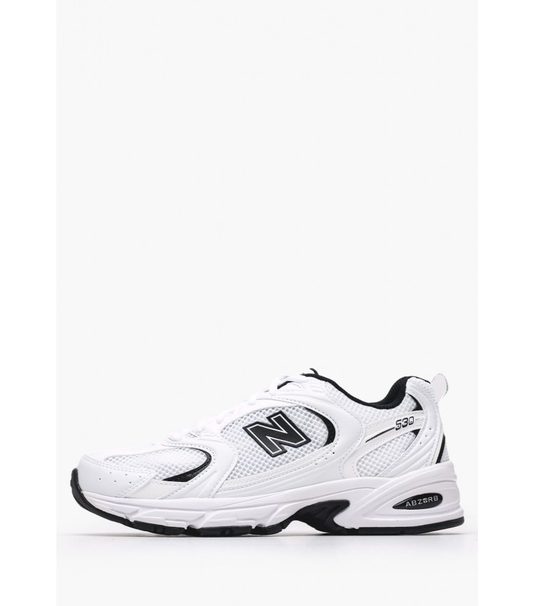 Γυναικεία Παπούτσια Casual 530.Myn Άσπρο ECOleather-Ύφασμα New Balance