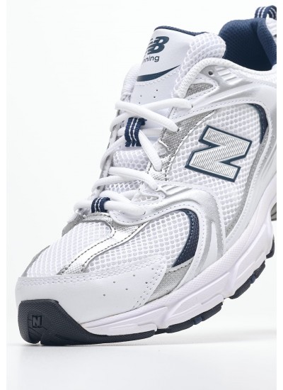 Ανδρικά Παπούτσια Casual 530.M Άσπρο ECOleather-Ύφασμα New Balance