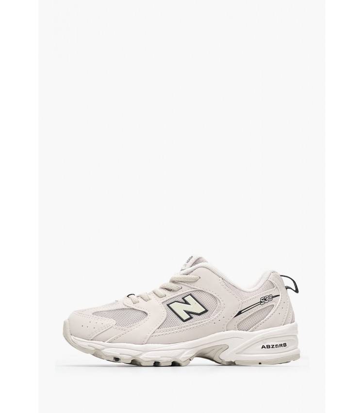 Παιδικά Παπούτσια Casual 530.Sc Μπεζ ECOleather-Ύφασμα New Balance