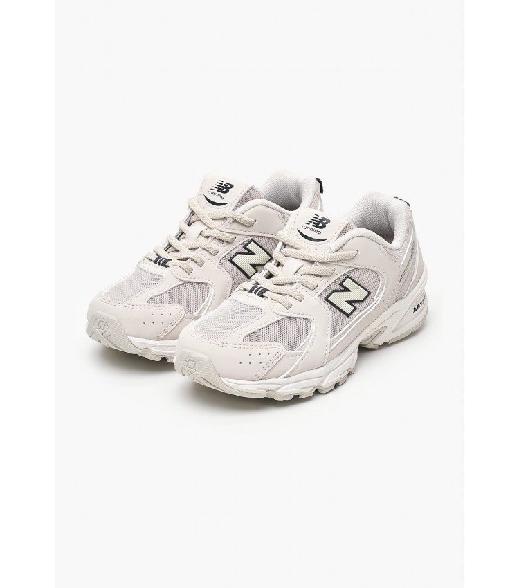 Παιδικά Παπούτσια Casual 530.Sc Μπεζ ECOleather-Ύφασμα New Balance