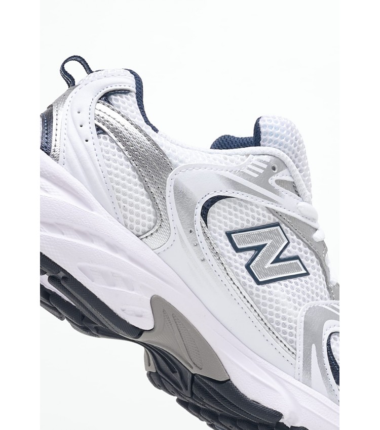 Γυναικεία Παπούτσια Casual 530.W Άσπρο ECOleather-Ύφασμα New Balance