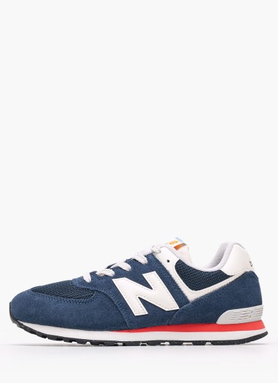 Παιδικά Παπούτσια Casual 574.B Μαύρο ECOleather New Balance