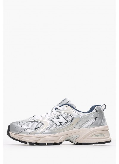 Παιδικά Παπούτσια Casual Gr.530 Γκρι ECOleather-Ύφασμα New Balance