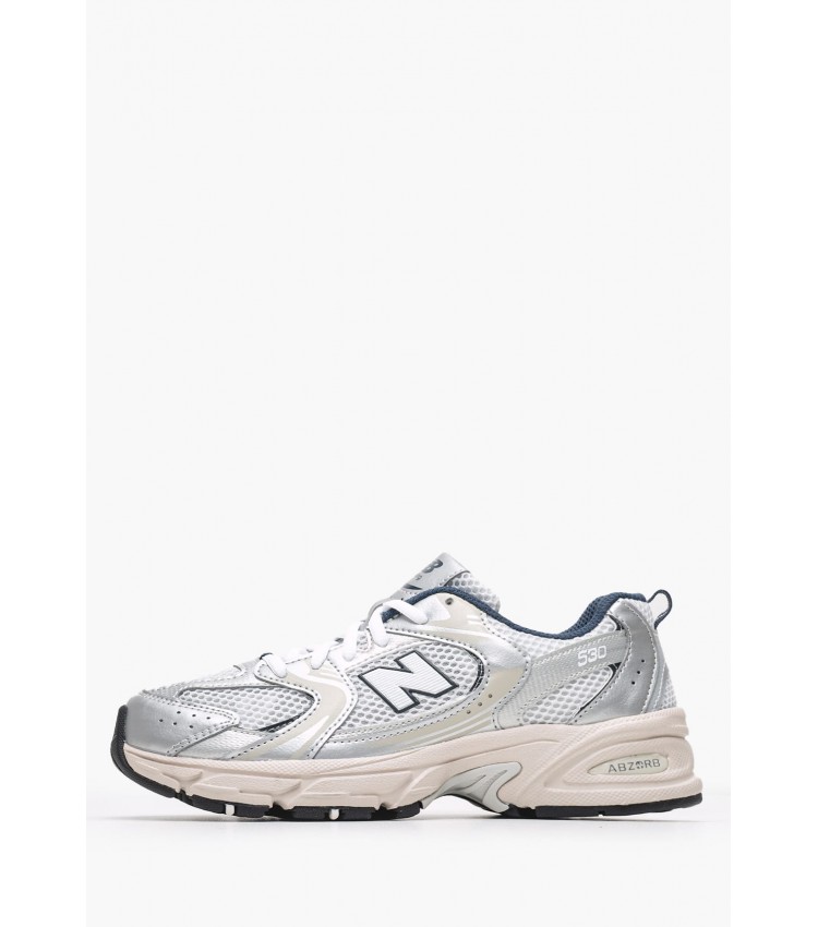 Παιδικά Παπούτσια Casual Gr.530 Γκρι ECOleather-Ύφασμα New Balance