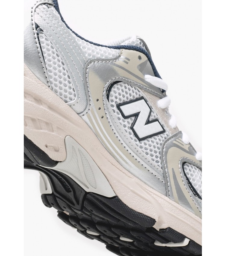 Παιδικά Παπούτσια Casual Gr.530 Γκρι ECOleather-Ύφασμα New Balance