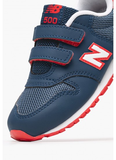 Παιδικά Παπούτσια Casual IV500 Μπλε ECOleather-Ύφασμα New Balance