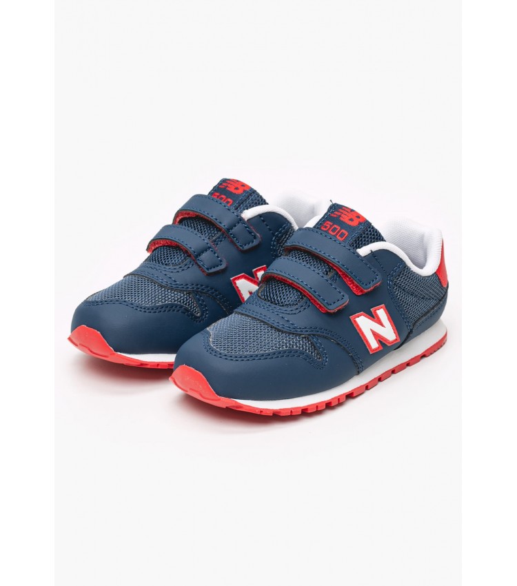 Παιδικά Παπούτσια Casual IV500 Μπλε ECOleather-Ύφασμα New Balance