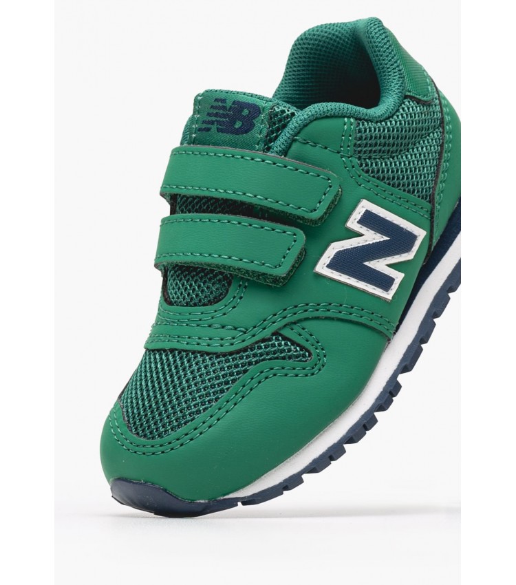 Παιδικά Παπούτσια Casual IV500 Πράσινο ECOleather-Ύφασμα New Balance