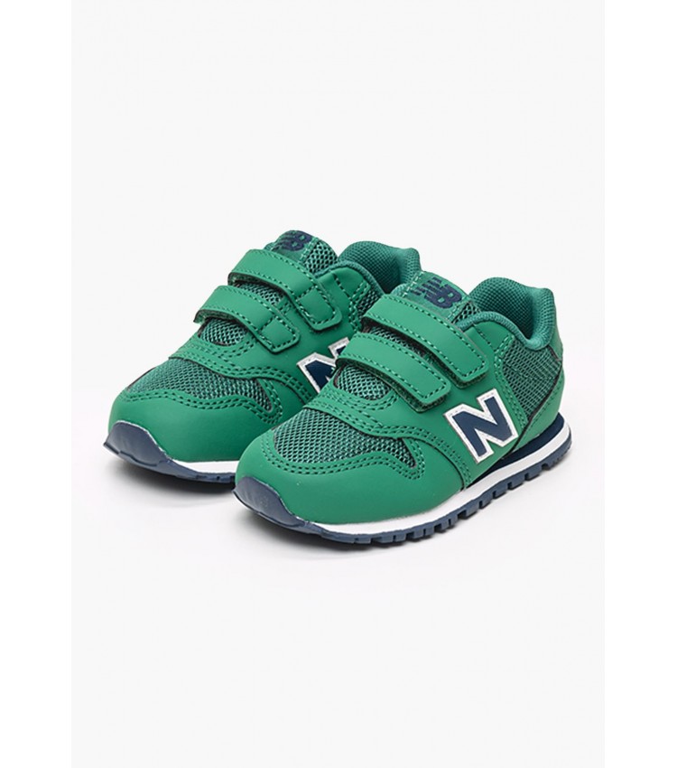 Παιδικά Παπούτσια Casual IV500 Πράσινο ECOleather-Ύφασμα New Balance