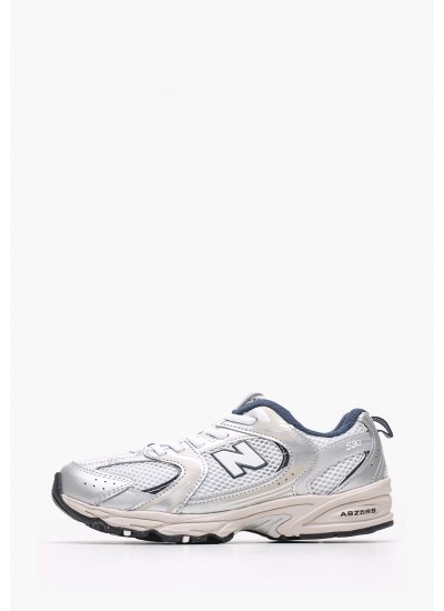 Παιδικά Παπούτσια Casual IZ.530 Γκρι ECOleather-Ύφασμα New Balance