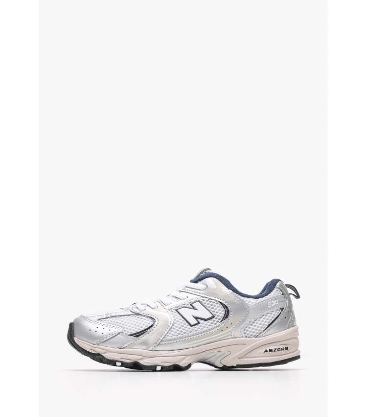 Παιδικά Παπούτσια Casual IZ.530 Γκρι ECOleather-Ύφασμα New Balance