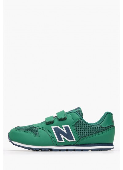 Παιδικά Παπούτσια Casual PV500 Πράσινο ECOleather-Ύφασμα New Balance