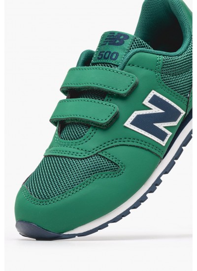 Παιδικά Παπούτσια Casual PV500 Πράσινο ECOleather-Ύφασμα New Balance