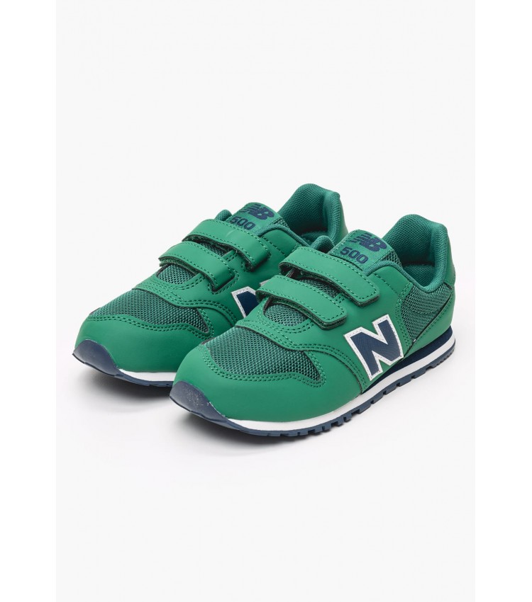 Παιδικά Παπούτσια Casual PV500 Πράσινο ECOleather-Ύφασμα New Balance