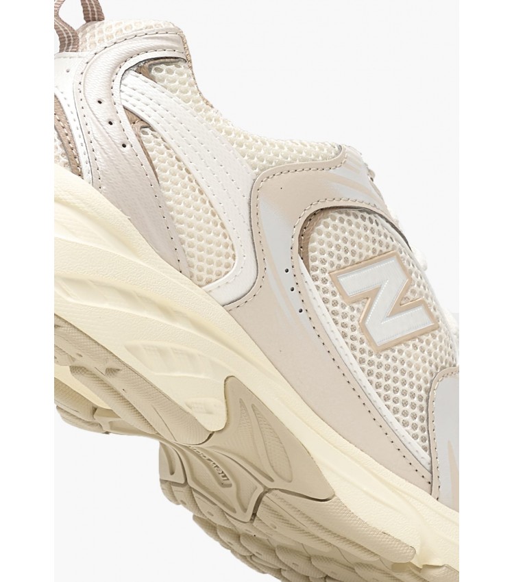 Γυναικεία Παπούτσια Casual R530.A Μπεζ ECOleather-Ύφασμα New Balance