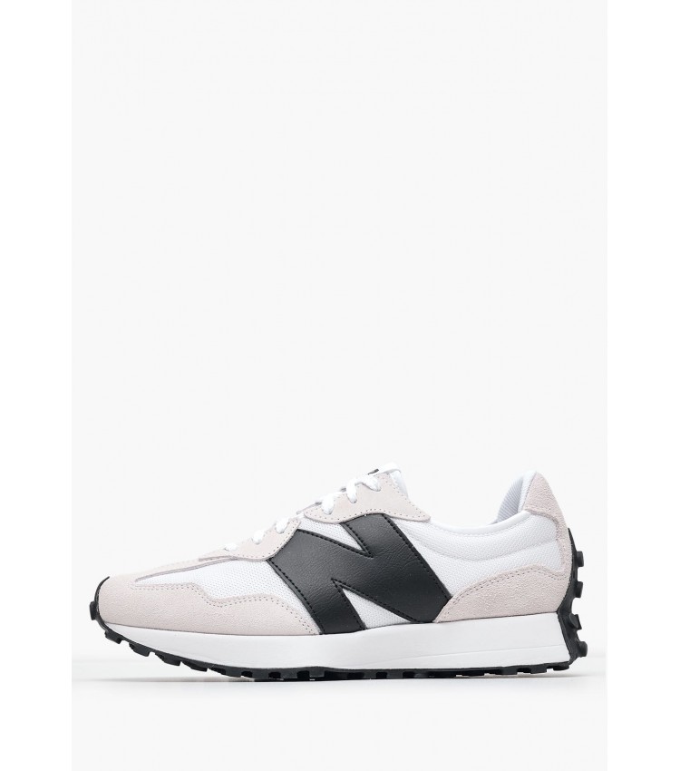 Ανδρικά Παπούτσια Casual S327 Άσπρο Δέρμα-Ύφασμα New Balance