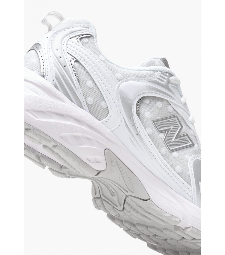 Γυναικεία Παπούτσια Casual U530.Fw Άσπρο ECOleather-Ύφασμα New Balance