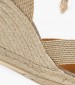 Women Espadrilles Becca Gold Fabric Castaner