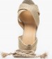 Women Espadrilles Becca Gold Fabric Castaner